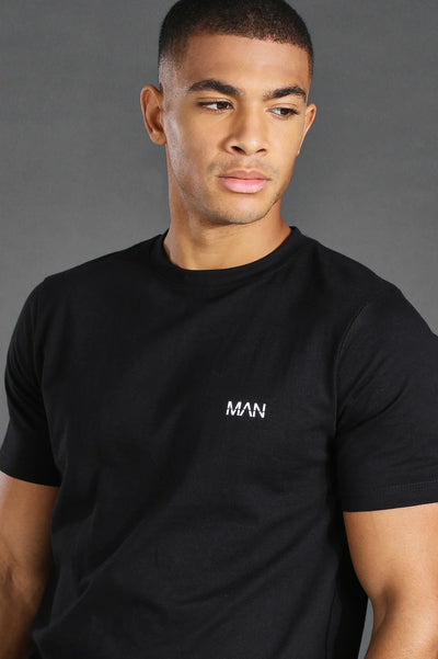 MAN Muscles FIT STRETCHABLE LOGO T-SHIRT
