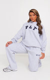 Oversized Embroidered Hooded Tracksuit