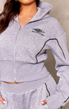 Embroidered Logo Details Regular Fit Hoodie