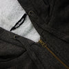 Sherpa Line Charcoal Zip Hoodie Heavy & Big Size