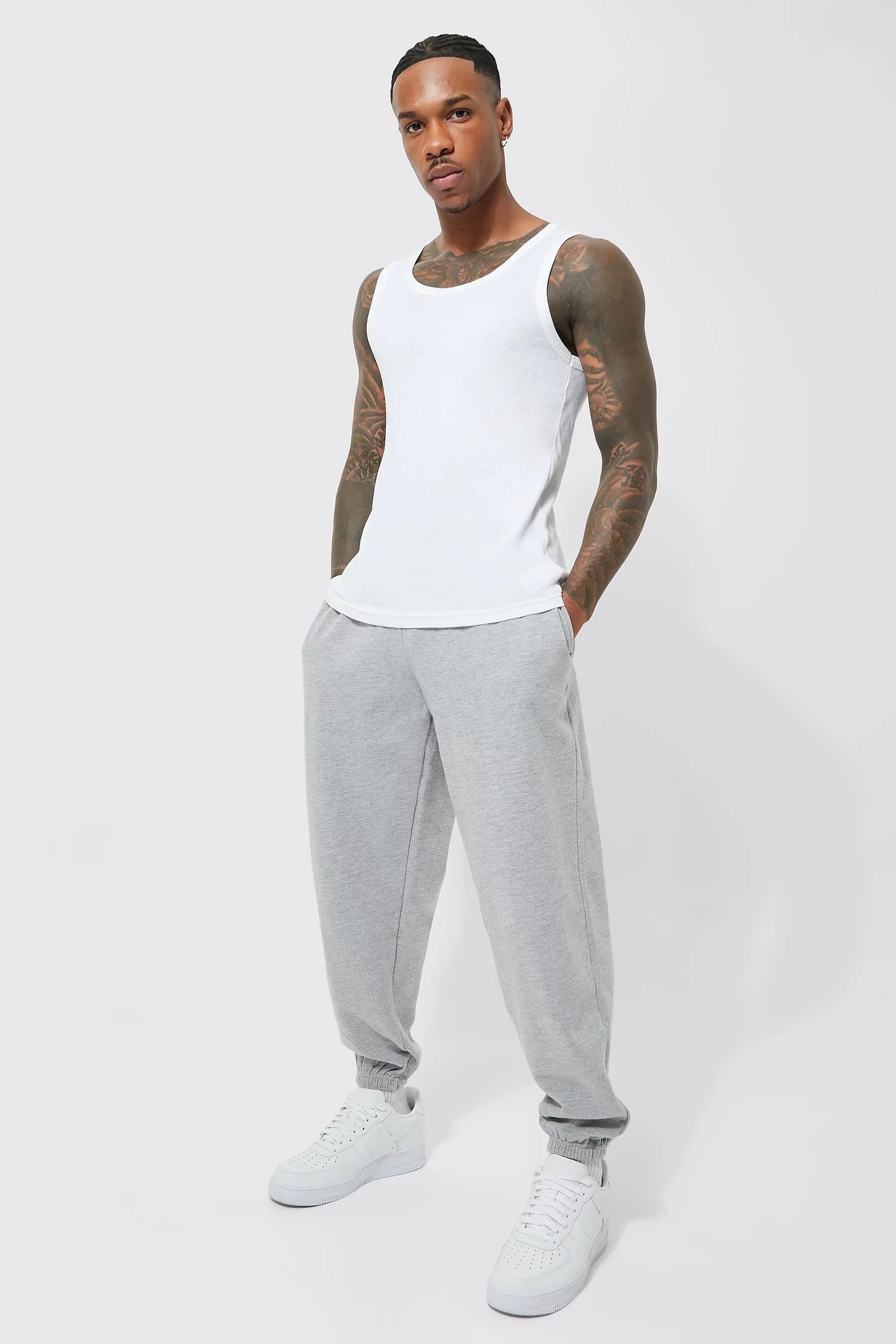 Grey marl cheap basic joggers