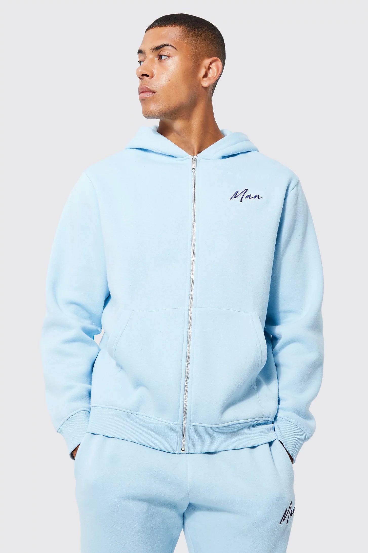 Light blue zip up hoodie clearance