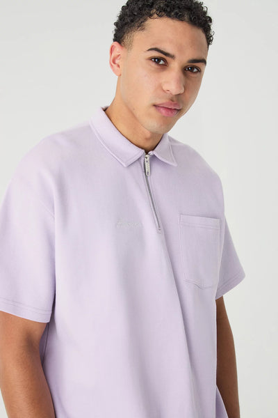 DOWN SHOULDER HEAVY WEIGHT EMBROIDERED POLO