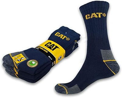 Original Caterpillar Men Navy 3Pair Crew Socks