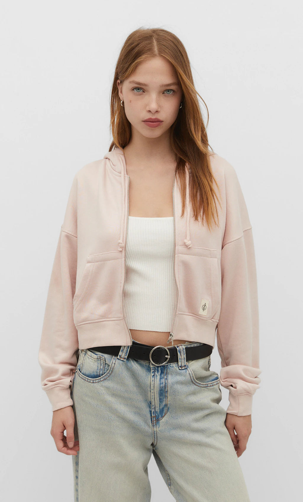 Stradivarius pink clearance jacket