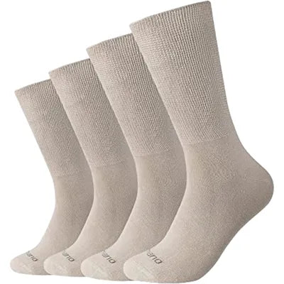 Men's Diabetic Patient 4Pair Crew Socks