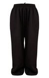 Extreme  Wide Leg Black Heavy Joggers