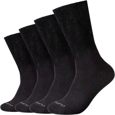 Men's Diabetic Patient 4 Pair Crew Socks