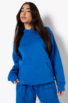 PRETTYLITTLETHING Down Shoulders Royal Tracksuit