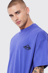 BOOHOOMAN OVERSIZED EXTENDED NECK  T-SHIRT