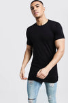 Man Muscle Fit Long Line T-Shirt